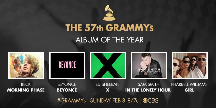2015 Grammy Album Of The Year Nominees