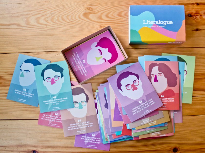 Literalogue Postcard box opened with scattered postcards_Federico Garcia in Box