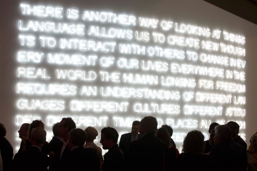 Roma 23 04 2015, Museo MAXXI. Inaugurazione Maurizio Nannucci ''Where To Start'' e YAP Young Architect Projects 2015. ©Musacchio&Ianniello