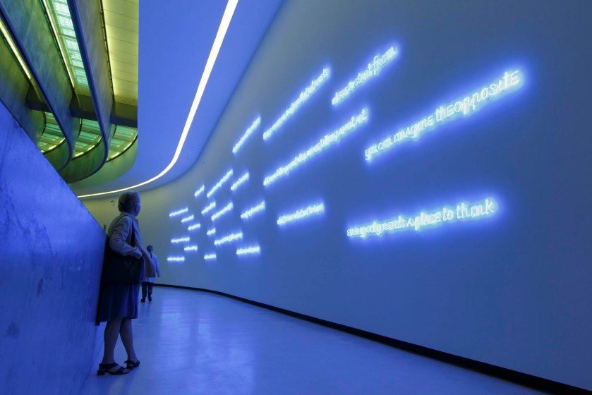 Roma 23 04 2015, Museo MAXXI. Inaugurazione Maurizio Nannucci ''Where To Start'' e YAP Young Architect Projects 2015. ©Musacchio&Ianniello