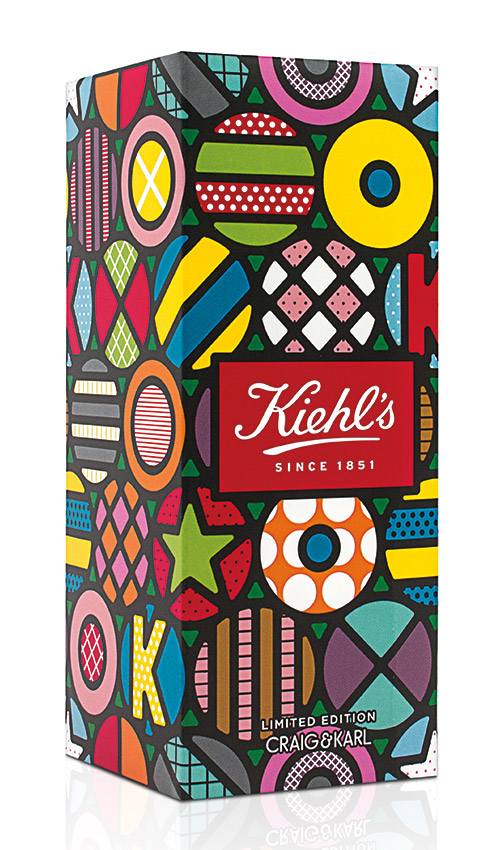 Packaging for a limited edition collection of Kiehl's beauty products.