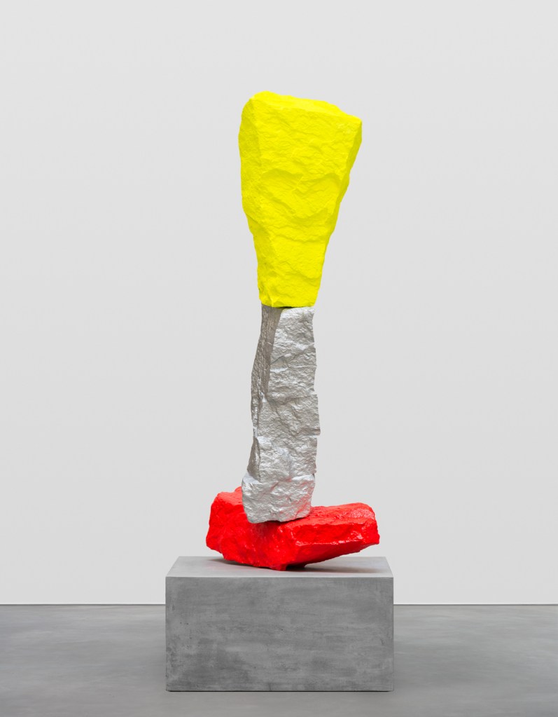 Ugo Rondinone red silver yellow mountain, 2015. Copyright the artist, courtesy Sadie Coles HQ, London.