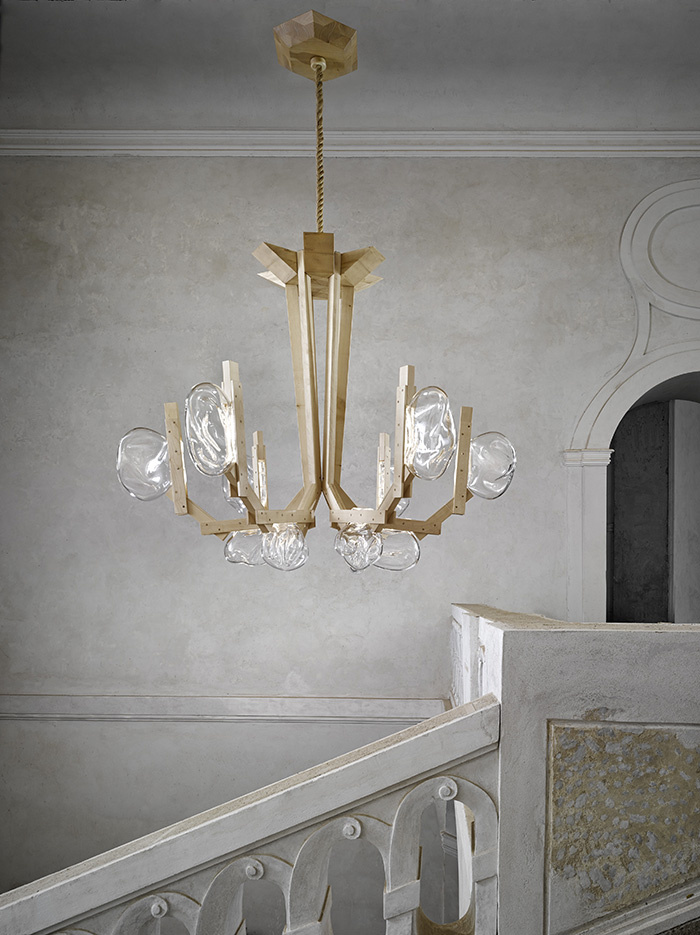 Fungo, chandelier by Campana brothers for Lasvit.